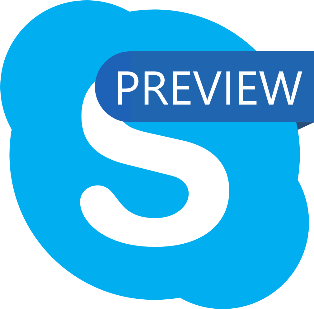 Skype Preview Per Android E Ios Si Aggiorna Alla Versione - Graphic Design (1024x1024), Png Download