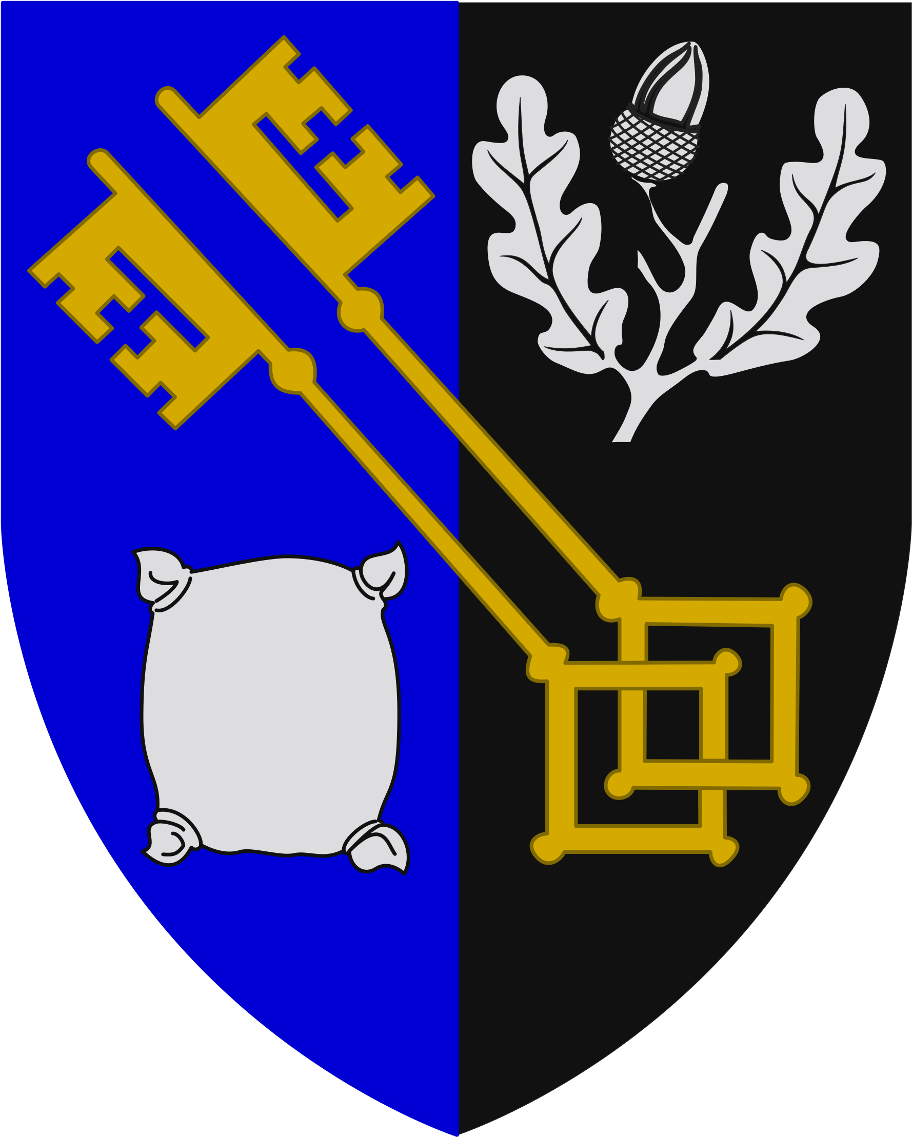 Shield Svg Gladiator - Surrey Coat Of Arms (2000x2573), Png Download