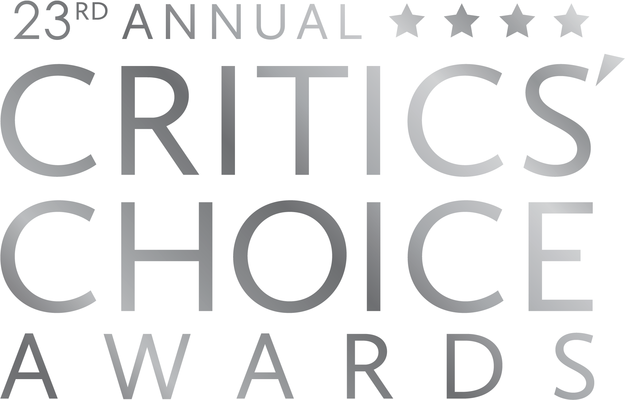 Critics Choice Nominations Take Shape Of Water I Can't - 23rd Annual Critics Choice Awards Logo (2164x1499), Png Download