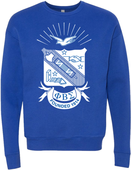 Phi Beta Sigma Bella Canvas Shield Sweatshirt - Phi Beta Sigma Logo (580x580), Png Download