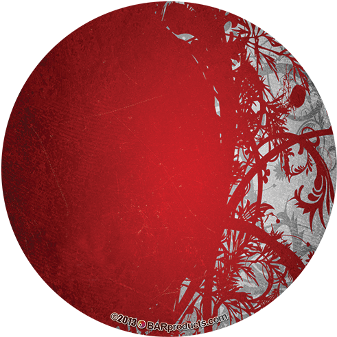 Red Grunge Circle Png (500x500), Png Download