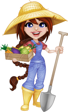 Dianne At The Farm Dianne At The Farm - Cartoon Drawing Of Farmer (457x464), Png Download