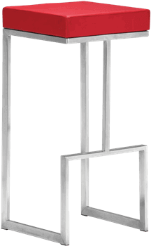 Darwin Red Bar Stool - Darwen Barstool In Black (set Of 2) - (648x432), Png Download