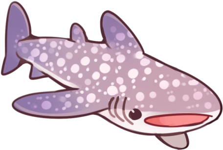 A Soft Shark For Your Considerations - Cute Whale Shark Art (500x334), Png Download