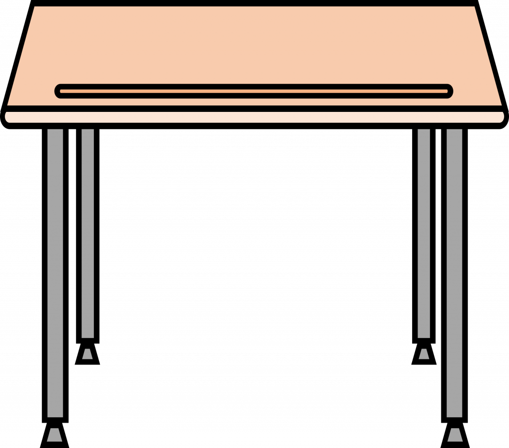 School Desk Beautiful Simple School Desk Icons Png - Desk Clipart (1024x901), Png Download
