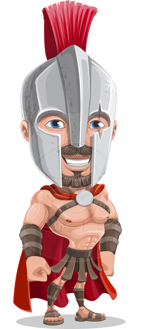 Spartos The Brave - Shield (957x1060), Png Download