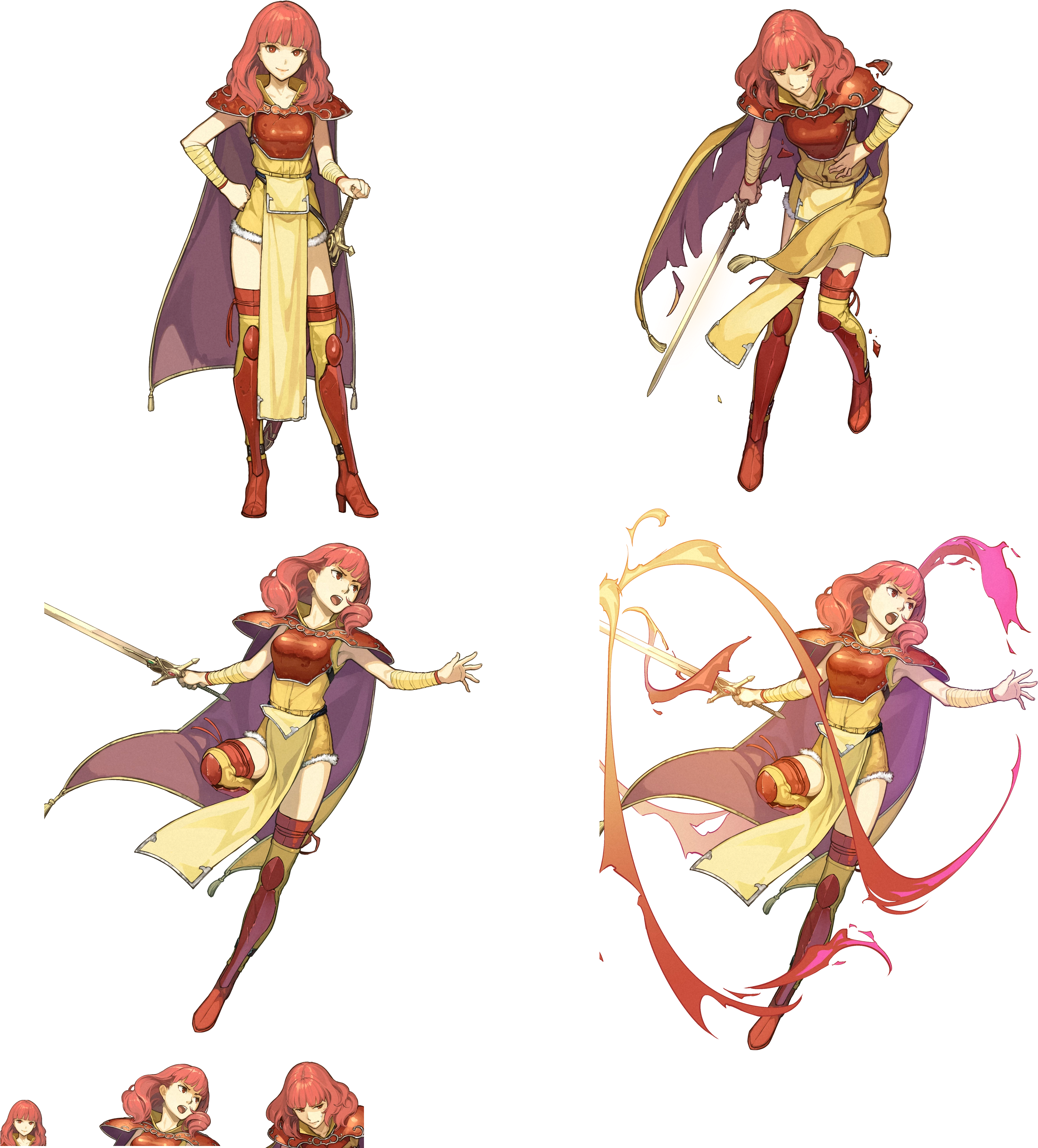 Click For Full Sized Image Celica - Fire Emblem Heroes Brave Celica (4000x4059), Png Download