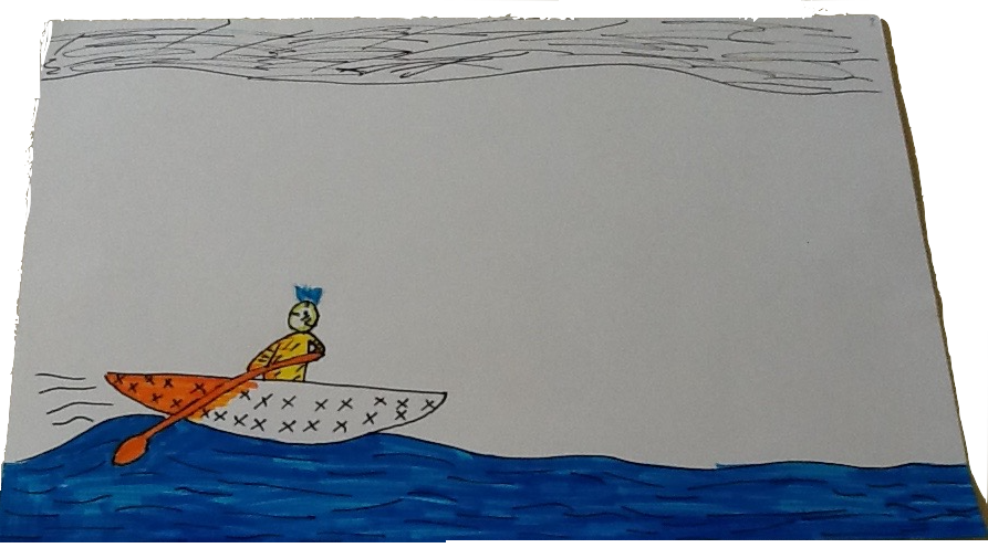 A Few Minutes Later Hiawatha Saw A Boat Of White Stone - Illustration (893x496), Png Download