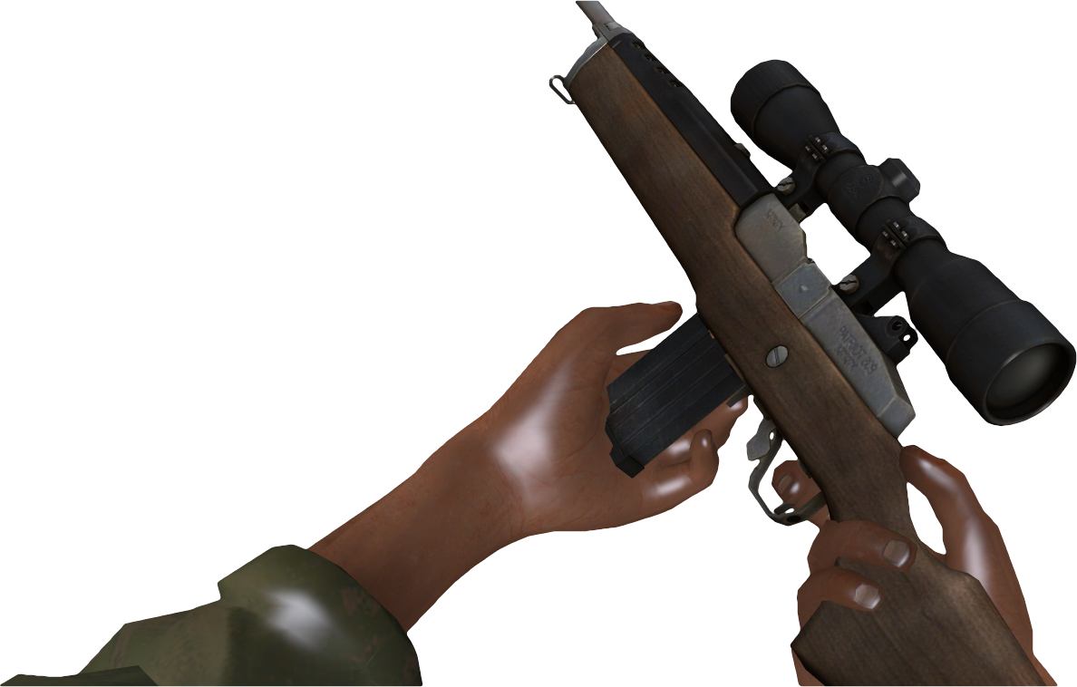 Hunting Rifle Reload Bill 3p - M14 Left 4 Dead (1188x758), Png Download