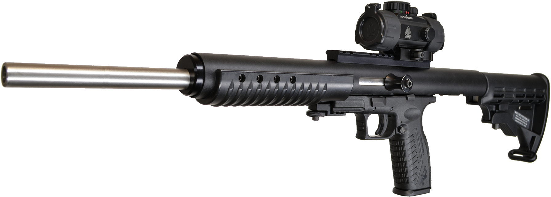 Layer-4 - Mech Tech Carbine (1811x666), Png Download
