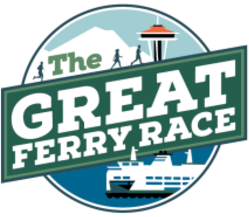 The Great Ferry Race - Seattle (800x710), Png Download