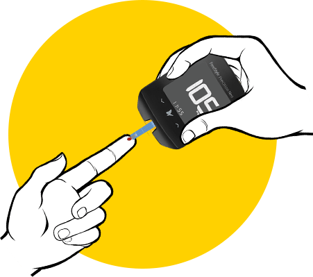 Glucose Monitoring Meters - Freestyle Precision Neo Blood Glucose Monitoring System, (451x399), Png Download