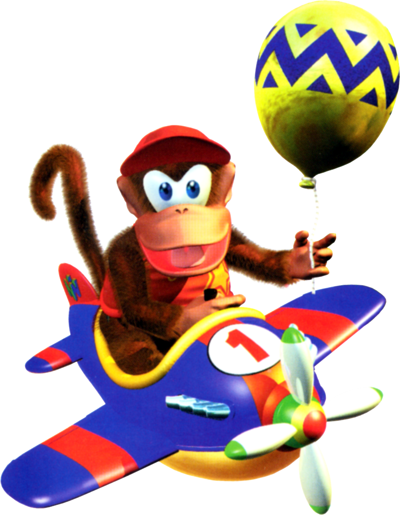 Diddy Kong Racing - Diddy Kong Racing Diddy Kong (1350x1717), Png Download