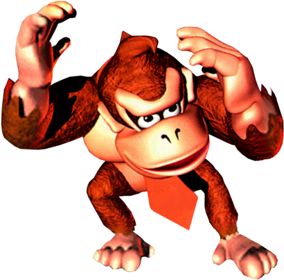 Donkey Kong - Donkey Kong Donkey Kong Country (437x417), Png Download