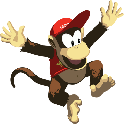 479px-diddy Kong Dkonga2 - Diddy Kong Png (479x479), Png Download
