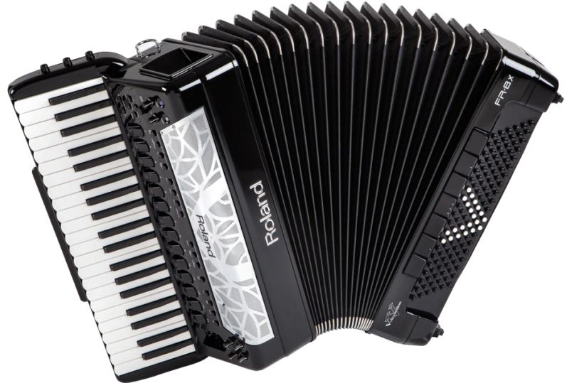 Accordion Png Image Background - Roland Fr 8x Bk V Accordion (1024x538), Png Download