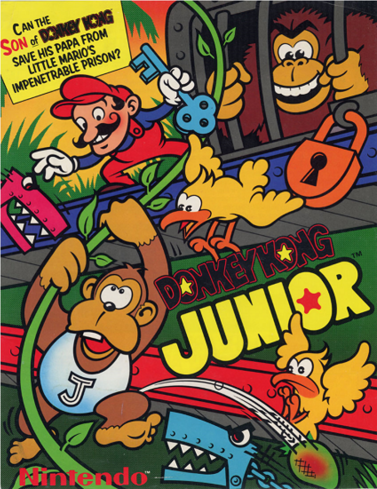 Donkey Kong Junior Commodore 64 (1000x1000), Png Download