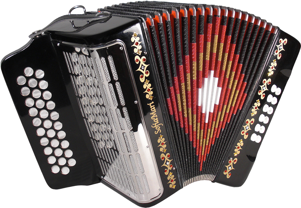 Sm3112 Accordion In Black - Sofiamari Sm3112 Black Fbe 31 Button Accordion (1000x675), Png Download