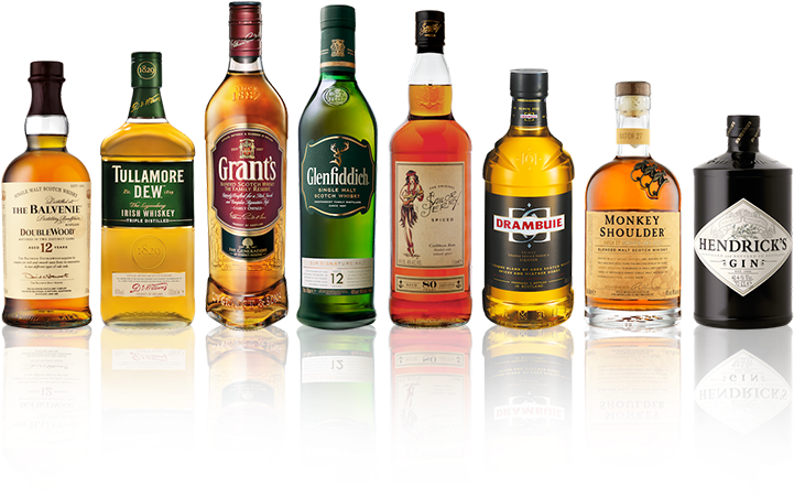 Bar Bottles Png Vector Free Library - Grants Scotch Whisky 1 Litre (740x500), Png Download
