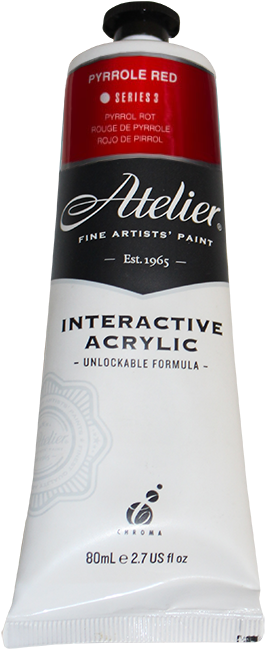 Color Detail - Atelier Interactive Artist Acrylic 80ml Cad Yellow (288x672), Png Download