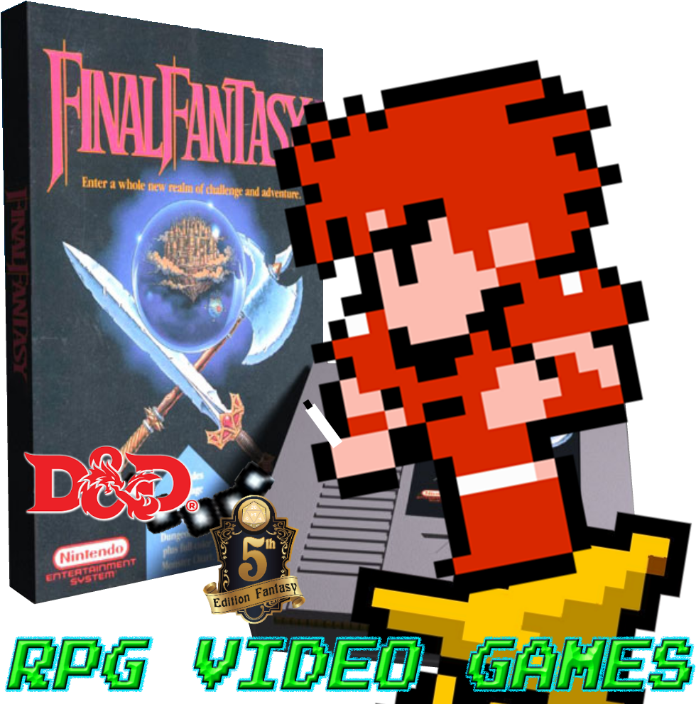 Final Fantasy D&d 5e Fighter - Final Fantasy 1 (1000x1000), Png Download