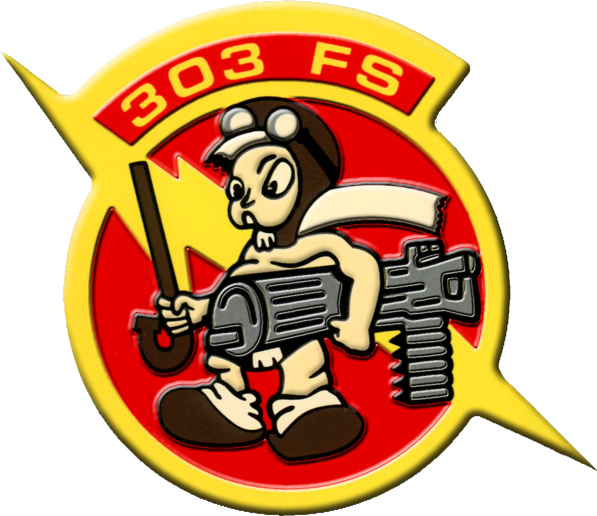 303d Fighter Squadron - 303 Rd Fighter Squadron Logo (1185x1024), Png Download