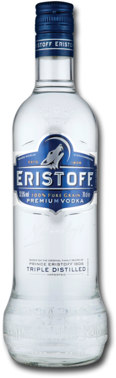 Eristoff Premium Vodka 70cl - Eristoff Vodka Png (800x800), Png Download