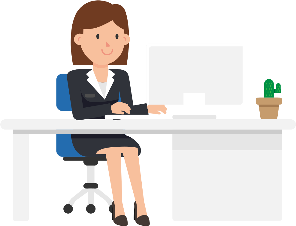 Open - Work Woman Png (2000x1125), Png Download
