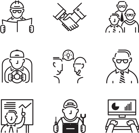 People Working - Icon (600x564), Png Download