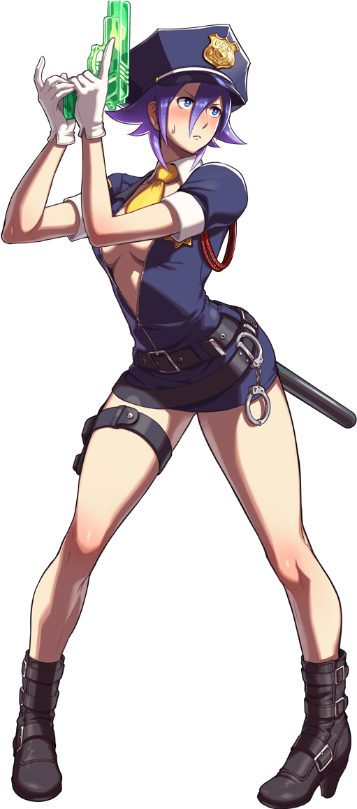 Loveheart Snk Heroines Costume Police - Love Heart Snk Heroines (806x1156), Png Download