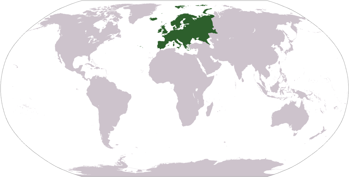 Blank World Map Without Borders (1200x611), Png Download