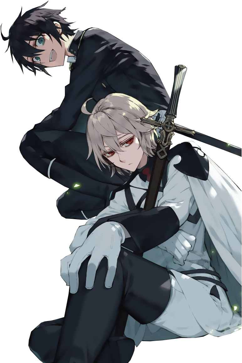 Mikaela And Yuichiro Hyakuya Renders // Manga - Seraph Of The End Mika Cut (976x1167), Png Download