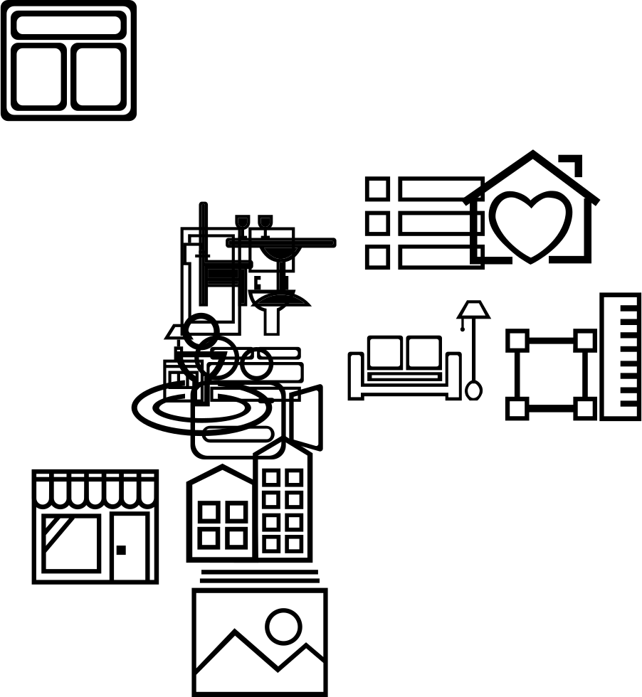 A Living Room - Diagram (902x980), Png Download