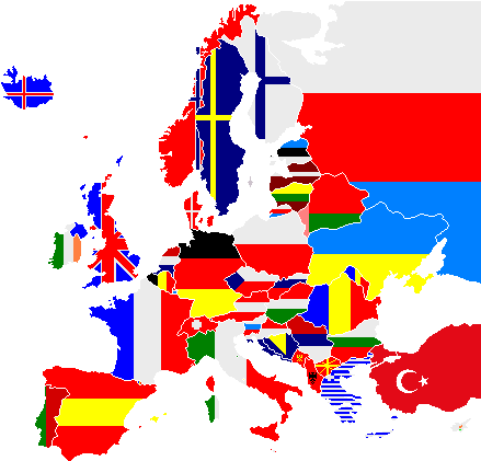 Transparent Png European Flags (450x422), Png Download
