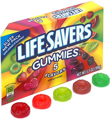 Life Saver Gummies Box Candy - Life Savers Gummies Uk (500x500), Png Download