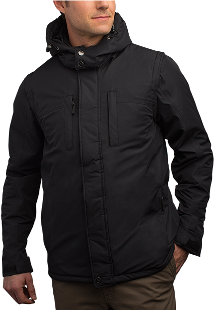 Download Winter Coat Png - Black Winter Jacket Men PNG Image with No ...