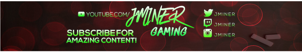 Youtube Banner Jminer Gaming - Banner (960x540), Png Download