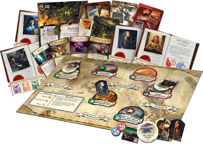 Under The Pyramids Expansion - Eldritch Horror Cities In Ruin (700x497), Png Download