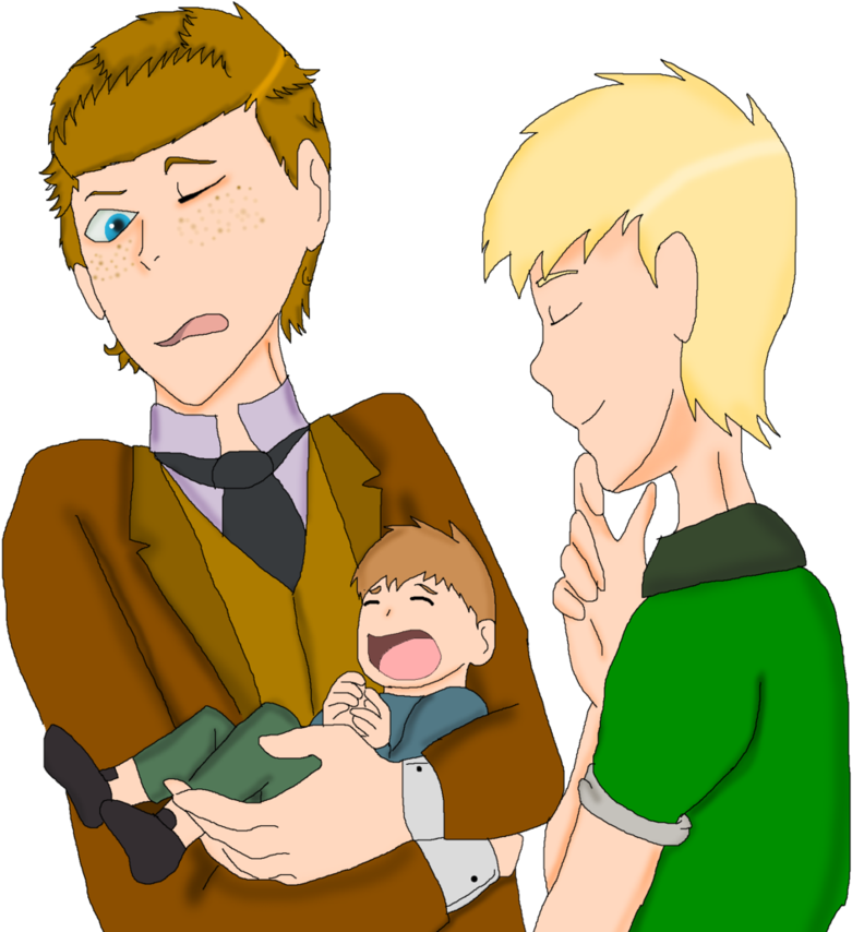 Leon And William - Cartoon (848x943), Png Download