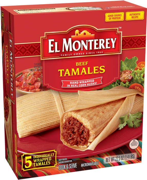 Click To Zoom - El Monterey Beef And Cheese Flour Taquito (600x726), Png Download