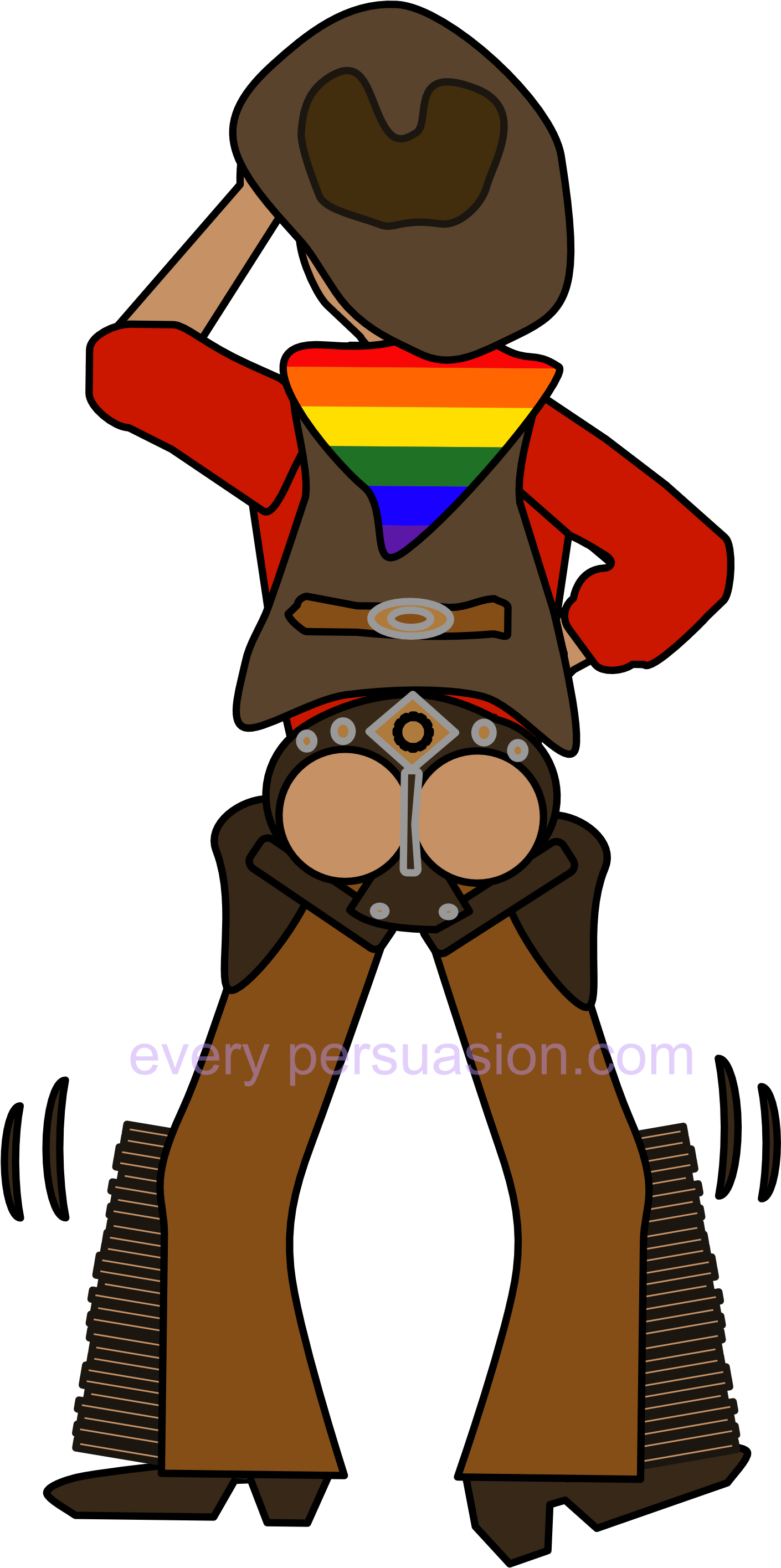 Image Of Gay Cowboy - Gay Cowboy Png (3000x3000), Png Download