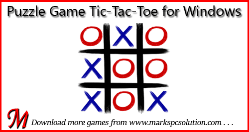 Puzzle Game Tic Tac Toe - اكس او (500x266), Png Download