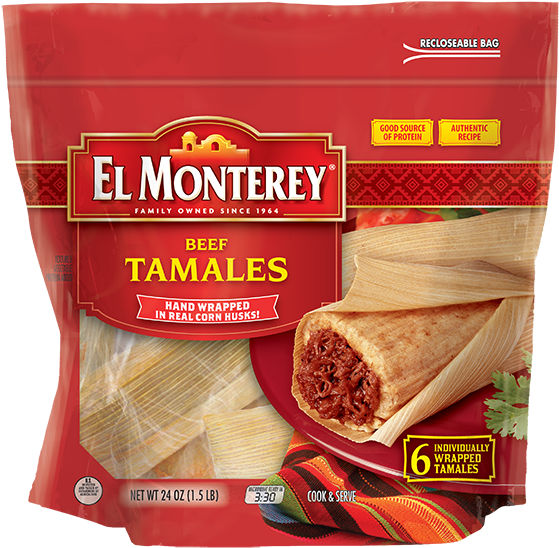 6-count Tamales - El Monterey Taquitos, Chicken - 21 Taquitos, 21 Oz (600x593), Png Download