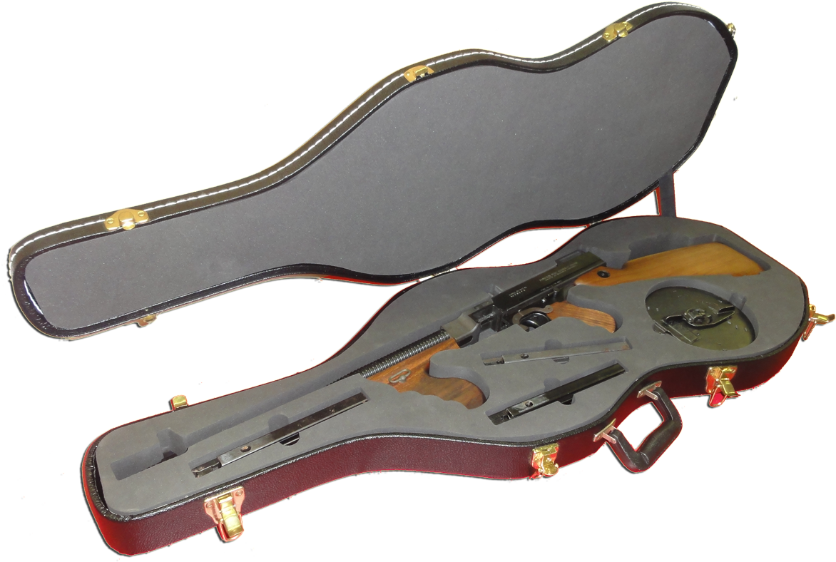 Guitar Case Thompson Machine Gun - Thompson Machine Gun Guitar Case (1200x812), Png Download