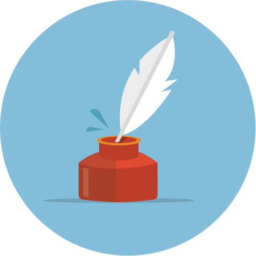 Content Writing Icon (500x500), Png Download