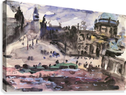 Freedom Castle By Lovis Corinth Canvas Print - Poster: Lovis Corinth Freedom Castle Art Print Poster, (428x323), Png Download