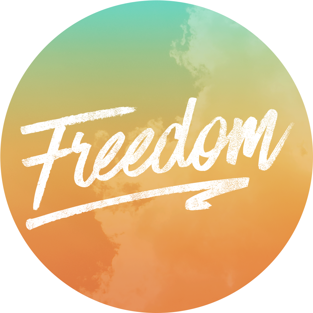Freedom Quest Circle Logo Colorful Cloud Freedom Only, - Freedom Fellowship (1087x1087), Png Download