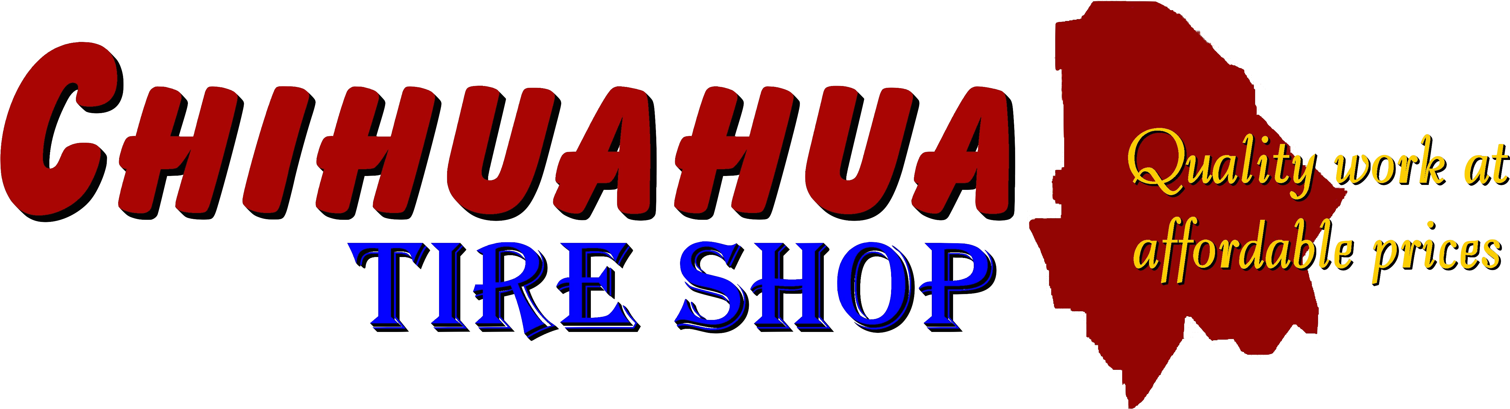 Chihuahua Tire Shop - Elgin (5178x1550), Png Download