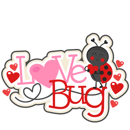 Love Bug Title Svg Scrapbook Cut File Cute Clipart - Love Bug Clipart (432x432), Png Download