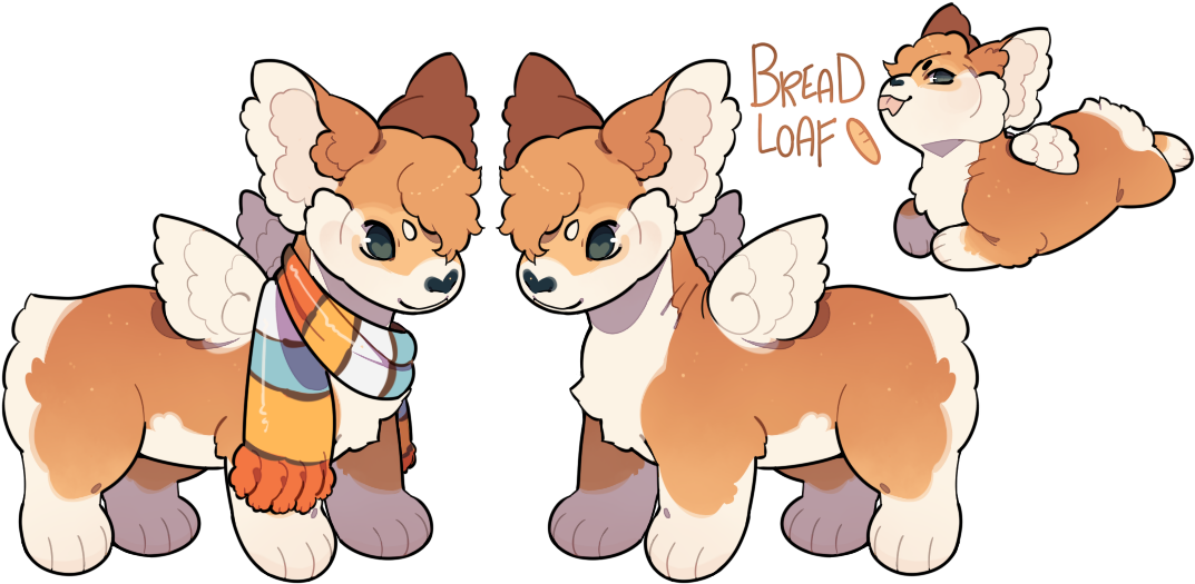 Bread Loaf Plush Dragon By Stormcat On Deviantart Vector - Bread (1131x531), Png Download